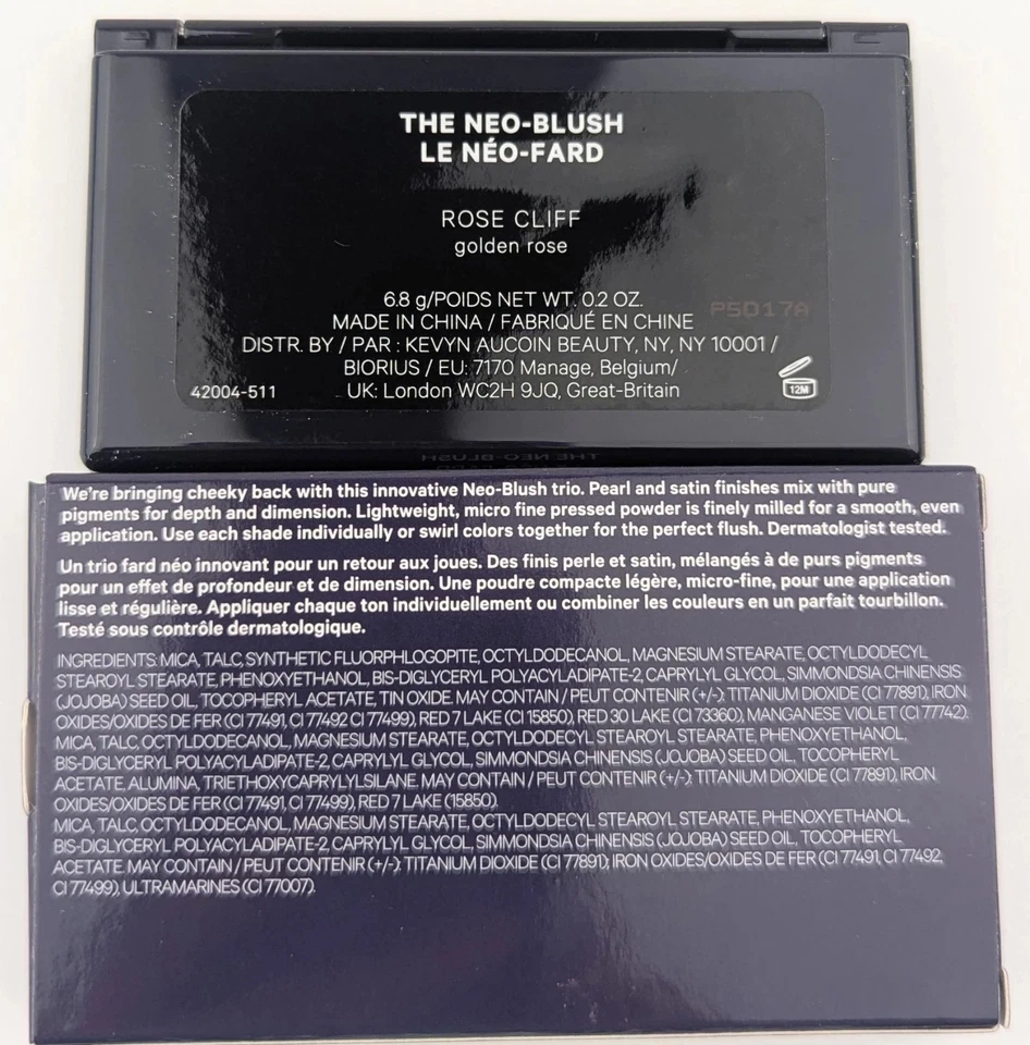 Kevyn Aucoin The Neo-blush ROSE CLIFF New in Box 68g/0.2 oz - Image 3 of 3