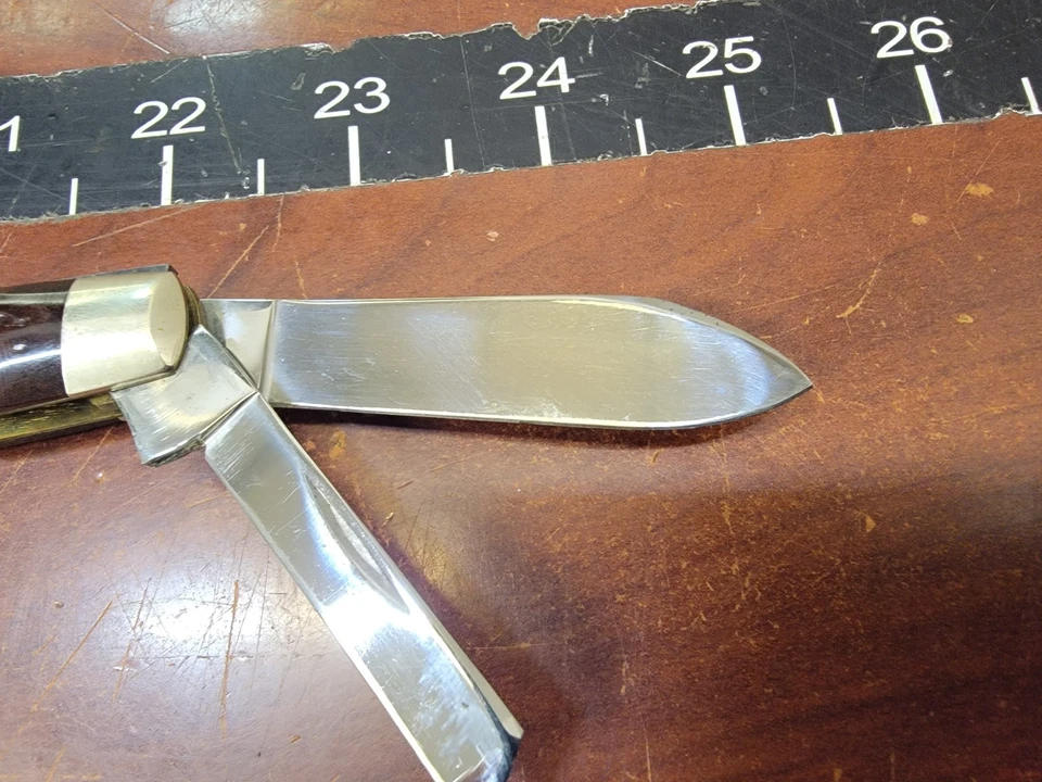 Vintage Case XX USA 6488 Pretty Redbone Large Congress Knife 6-dot 1974 - Image 3 of 4