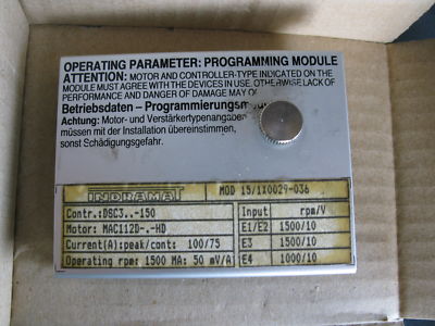 Indramat Programming Module MOD15/1XX0029-036 MOD 15