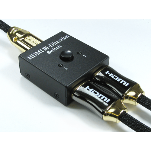 Two Port Manual HDMI Bi-Directional Switch between 2 Sources on 1 screen - Picture 2 of 3