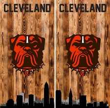 Cleveland Browns Cornhole Board Vinyl wraps