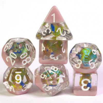 FBG2330 - Peacock RPG Dice Set (7) (Foam Brain Games)