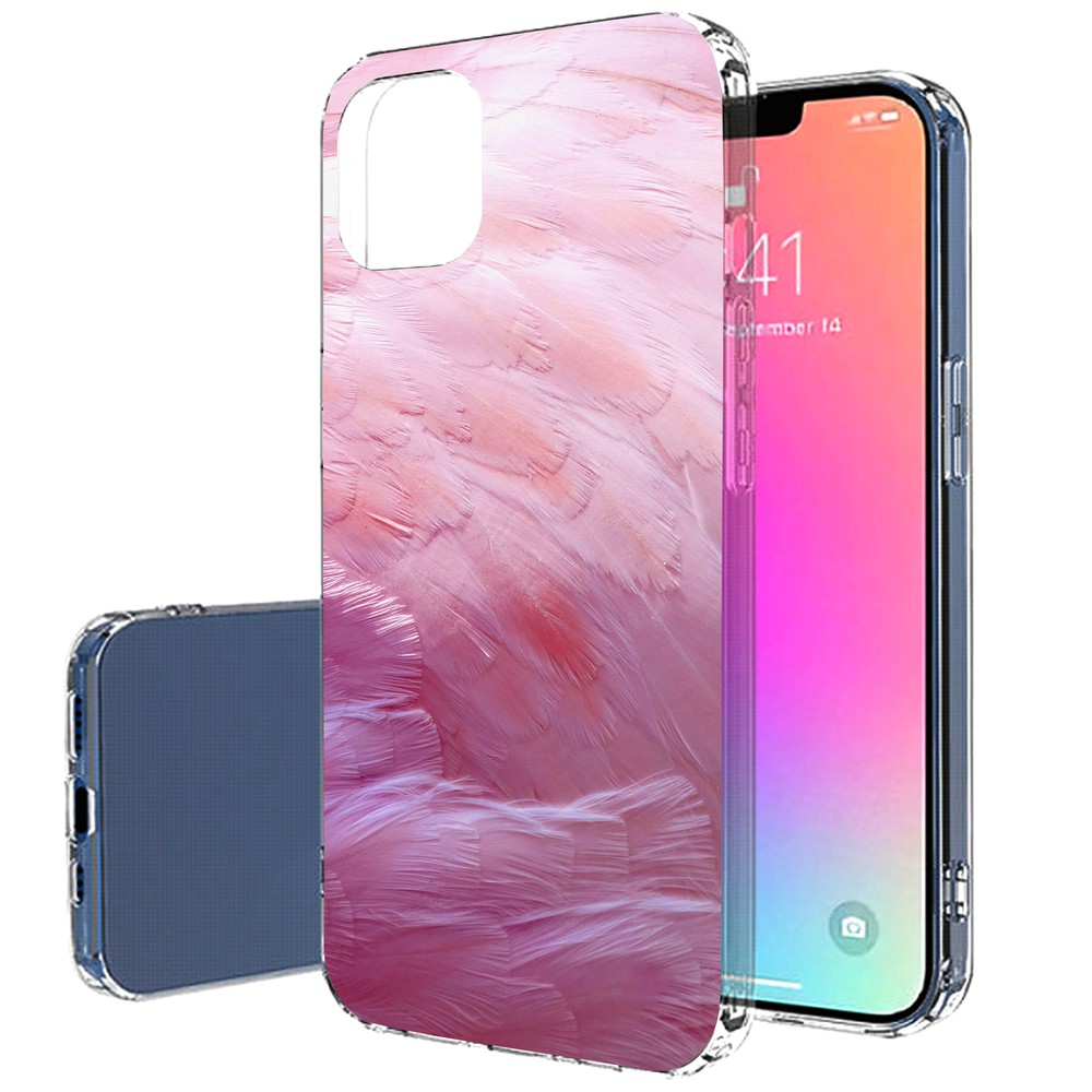 TalkingCase Slim Case for Apple iPhone 13 Pro Max,Pink Feather Print,USA