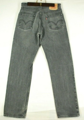 Black Denim Jean Pants Levis 505 Mens 
