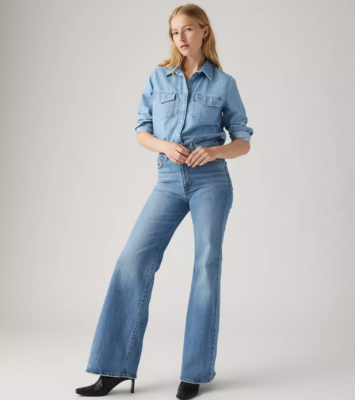 Bell Bottoms Levi's Women's Ribcage Bell Bottom Jeans Ultra High