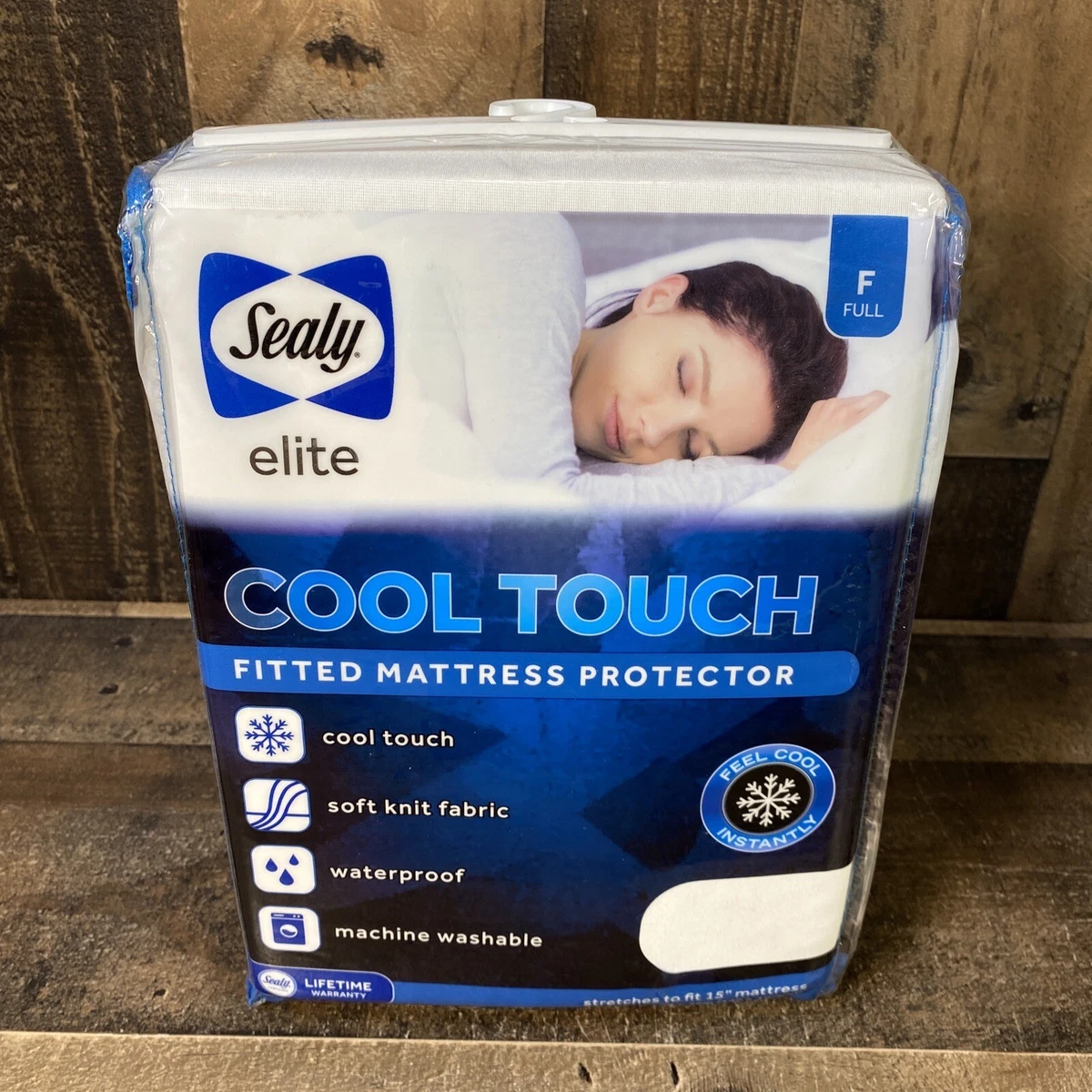Sealy Elite Cool Touch Waterproof Fitted Mattress Pad Protector