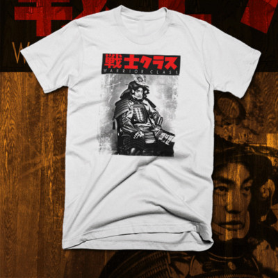 Samurai t-shirt japanese Kanji Warrior katana kill bill bushido code Ronin tee