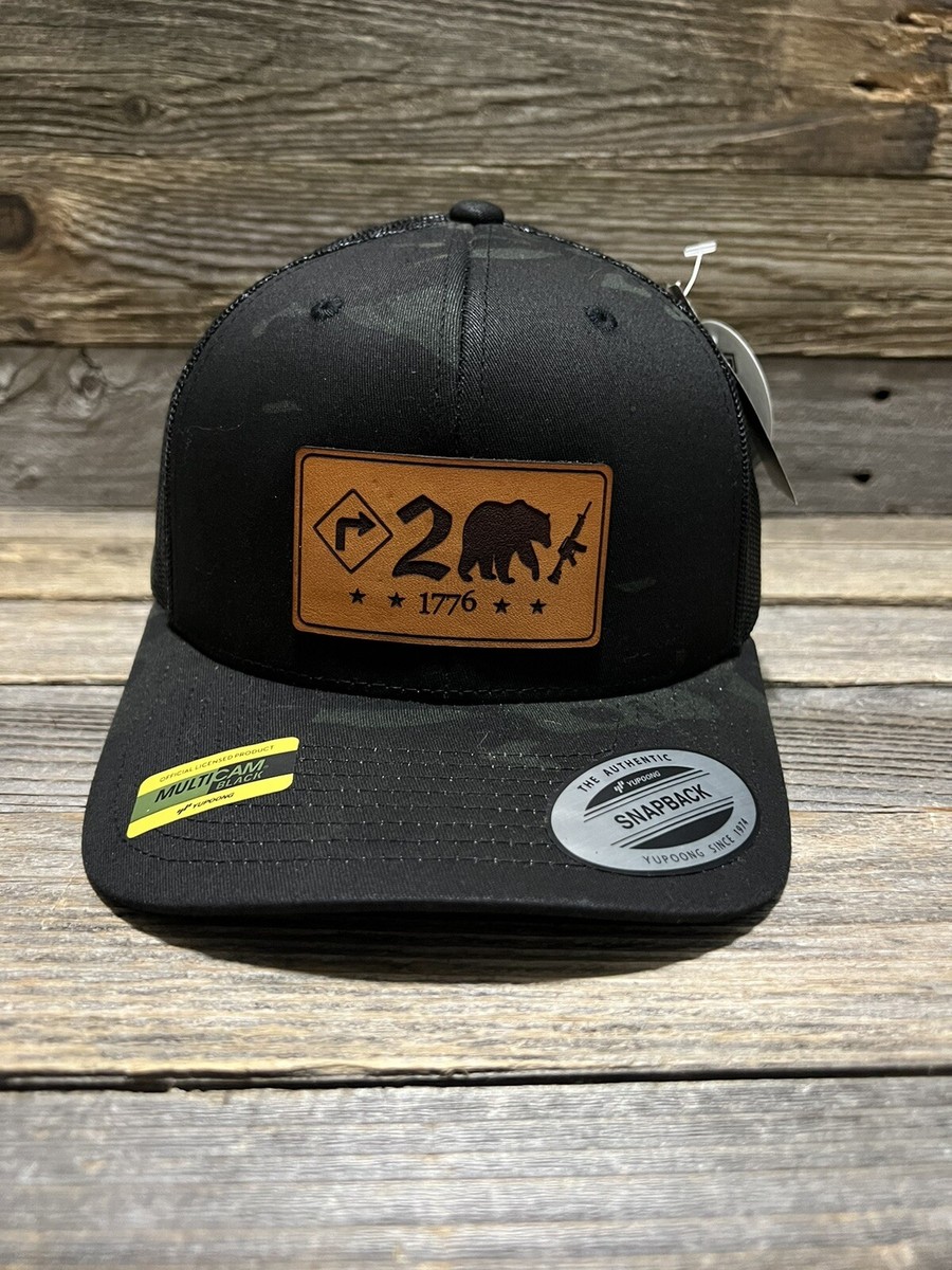 帽子 Butcher Products hat 7 1/2 Right to bear arms 2nd Amendment 1776 Leather Patch Trucker Hat | eBay