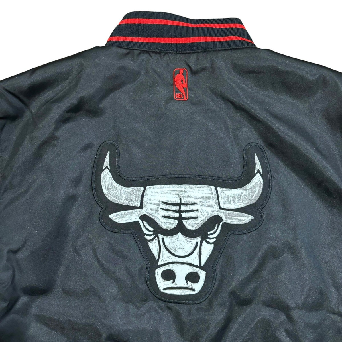 Nike Chicago Bulls City Edition Satin Courtside Jacket, Size Nike Chicago Bulls City Edition Satin Courtside Jacket, Size