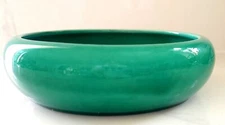 French Green USA Calif Pottery Bowl Planter