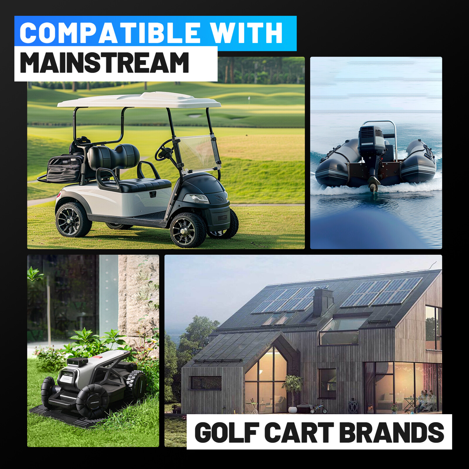 36V 150Ah LiFePO4 Lithium Battery 200A BMS for Golf Cart Trolling Motor+ Charger