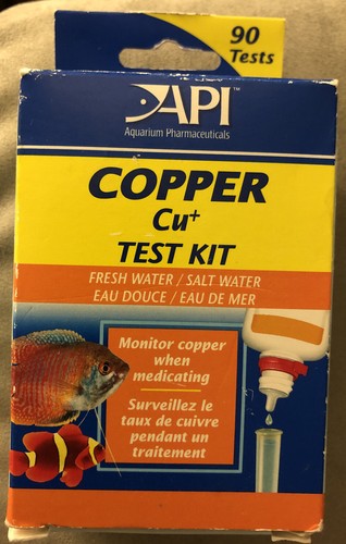 Fresh Salt Water Fish Tank Aquarium Monitor Copper Test Kit (90 Tests Size)