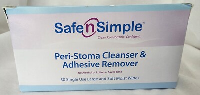 Safe N Simple Peri-Stoma Cleanser & Adhesive Remover - 100ct - Exp 2/27 - 2 Bxs
