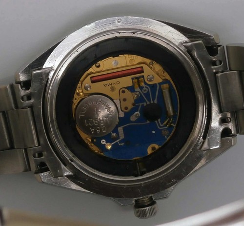 VTG CYMA QUARTZ Steel Divers Watch. Ref: 9111. Cal: ETA955422. For Service - Picture 5 of 10