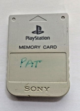 Official Sony PlayStation PS1 Memory Card OEM - Off White