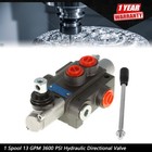 1 Spool 21 Gpm 3600 Psi, Sae Interface Hydraulic Directional Control Valve