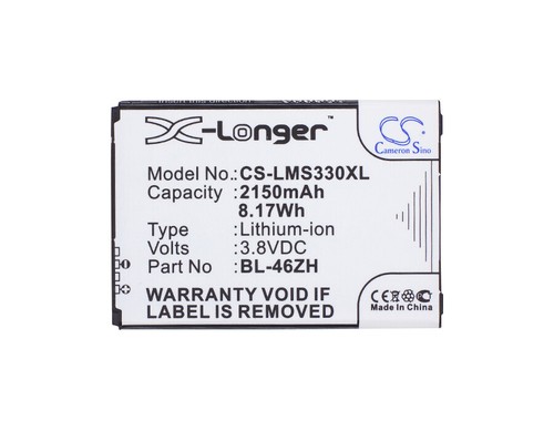 Battery for LG Phoenix 2 BL-46ZH EAC63079701 Li-ion NEW - Picture 5 of 5