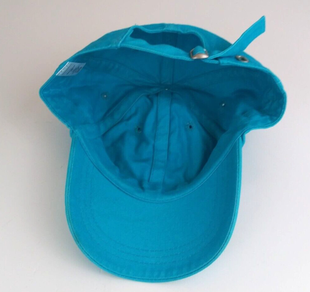 Solid Blue Unisex Adjustable Baseball Cap - image 6