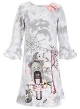 Rare Editions Little Girl's Sequin Tie-Dye Halloween/Witch Shift Dress-6X