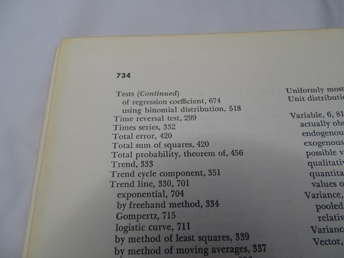 Statistics : An Introductory Analysis by Taro Yamane (1964, Hardcover) Very Good - Foto 6 di 6
