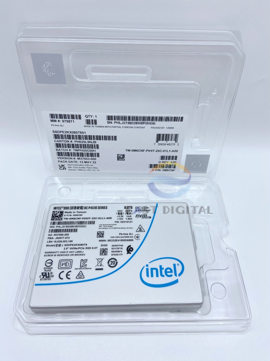 Refurbished: Intel SSDPE2KX020T8 DC P4510 2TB 2.5" TLC PCI-e 3.1 X4 NVMe Solid State Drive - Foto 3