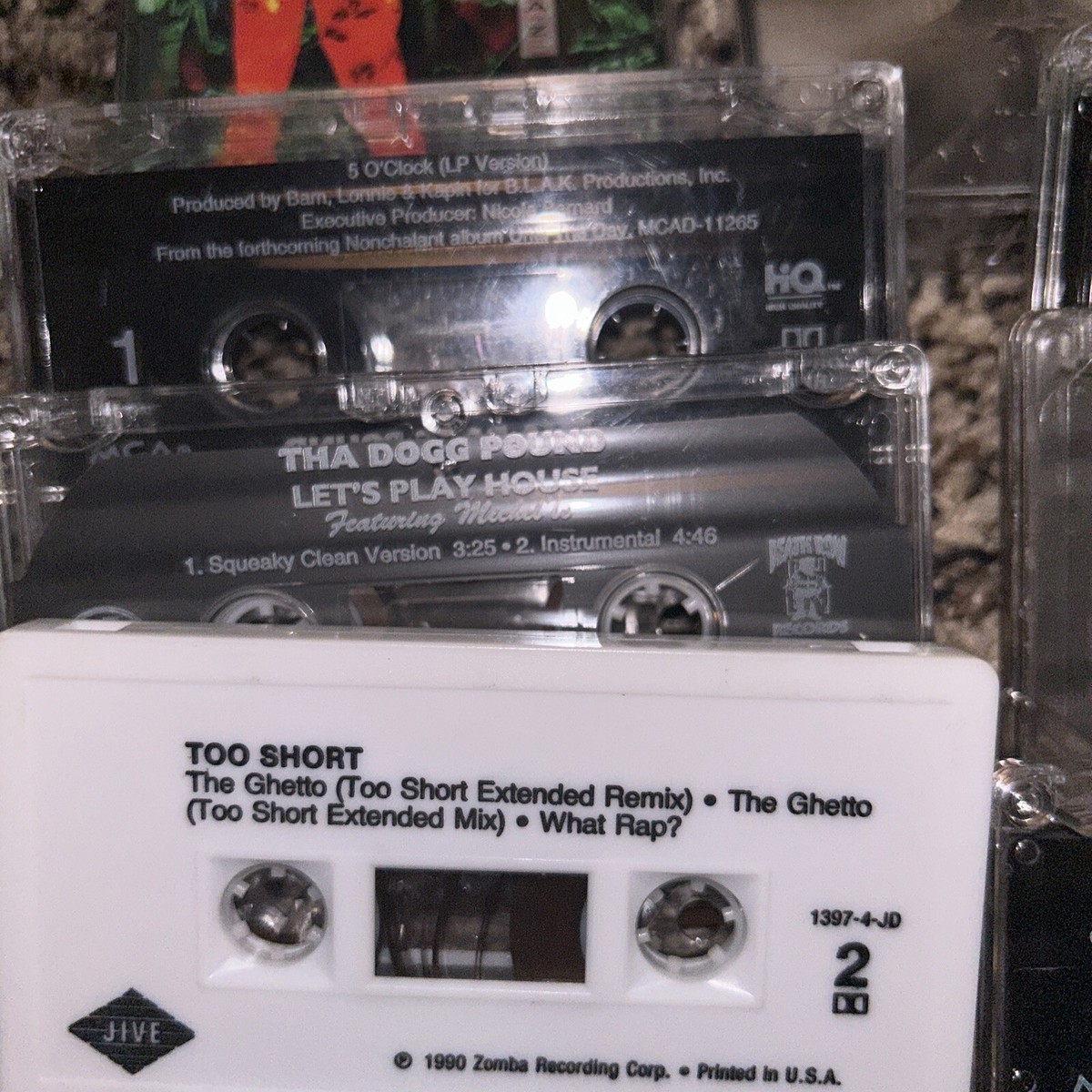 cassette tapes lot 90s hip hop. Rap 2Pac. 19 total. Fugees