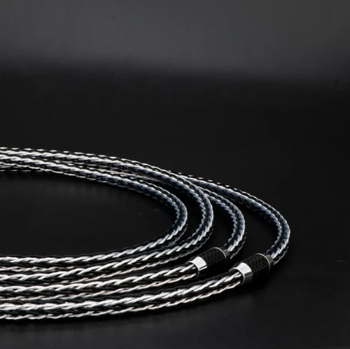 Pair Hi-end 7N OCC XLR Balanced Audio Cable Carbon Fiber Connectors Signal Wires - Picture 12 of 13