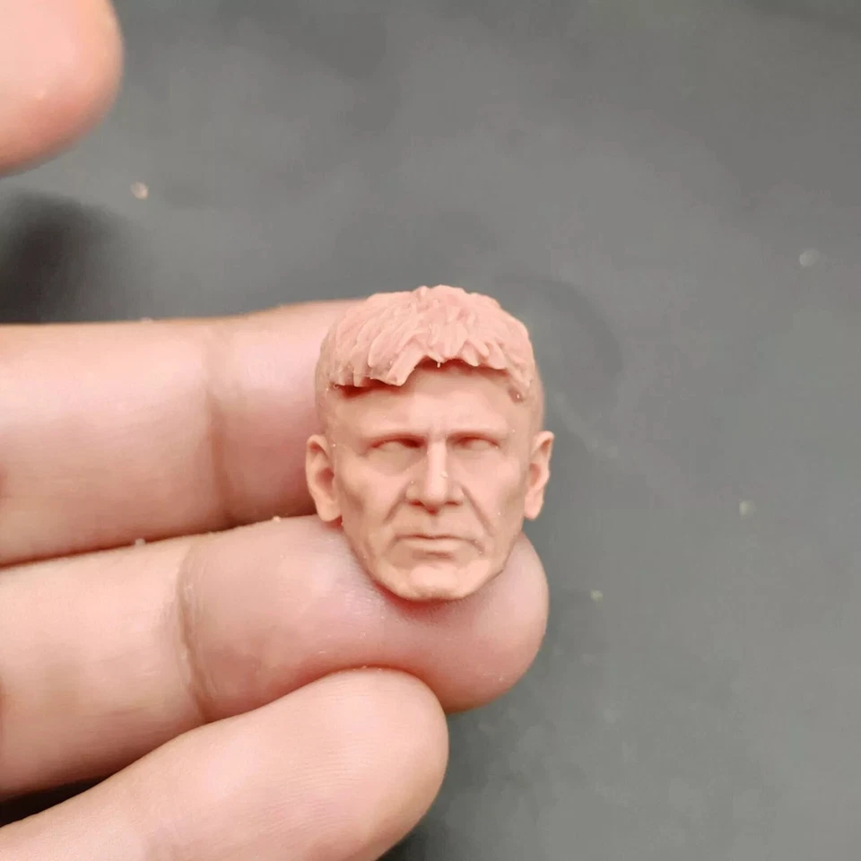 1/18 Elderly Harrison Ford Tikka Head Model Carving Mini Scene Doll Toy - Image 3 of 3