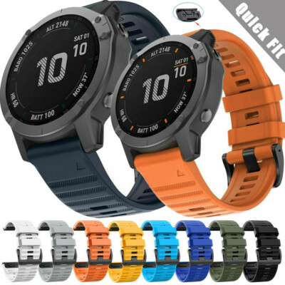 For Garmin Fenix 7 7X 5 5X 6 6X Epix 22 26mm Quick Fit Watch Band Silicone Strap