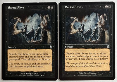 MTG Buried Alive x2 - Odyssey - Black Sorcery Magic the Gathering | eBay MTG Buried Alive x2 - Odyssey - Black Sorcery Magic the Gathering | eBay