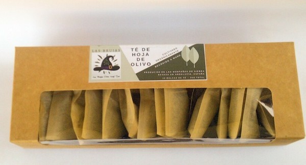 Las Brujas 15 bolsitas de té de hoja de olivo 15 olive leaf teabags