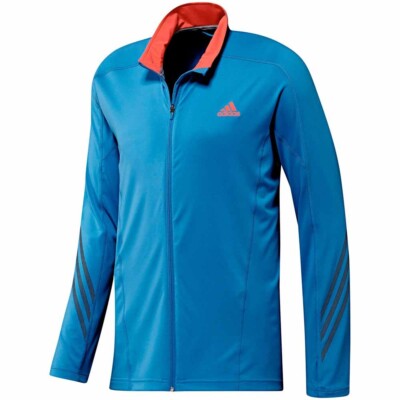 Adidas Supernova Mens Full Zip Running Gym Top Bright Blue Size. S