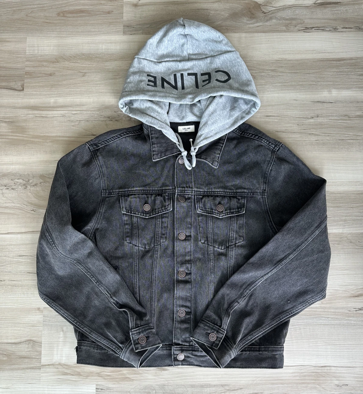Celine — CELINE Trucker Jacket black denim sz M