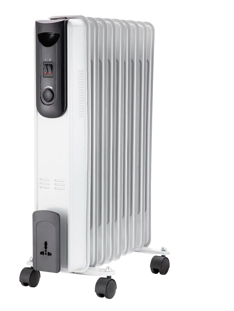 Portable 11 Fin 2kw Electric OIL FILLED RADIATOR Heater With