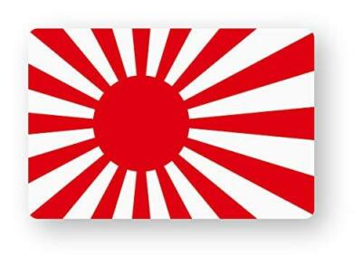 NEW Flag Sticker ( Rising Sun Flag ) SS size W45.5×H30mm from