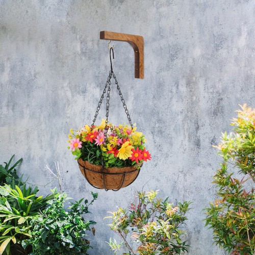 Wooden Plant Hanger Indoor Plant Wall Hanger Flowerpot Hook Wood Potted Plants - Picture 5 of 20