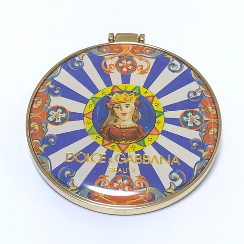 MINT Dolce & Gabbana D&G Beauty Compact Mirror Fabric Case Mallorca Limited - Picture 2 of 20