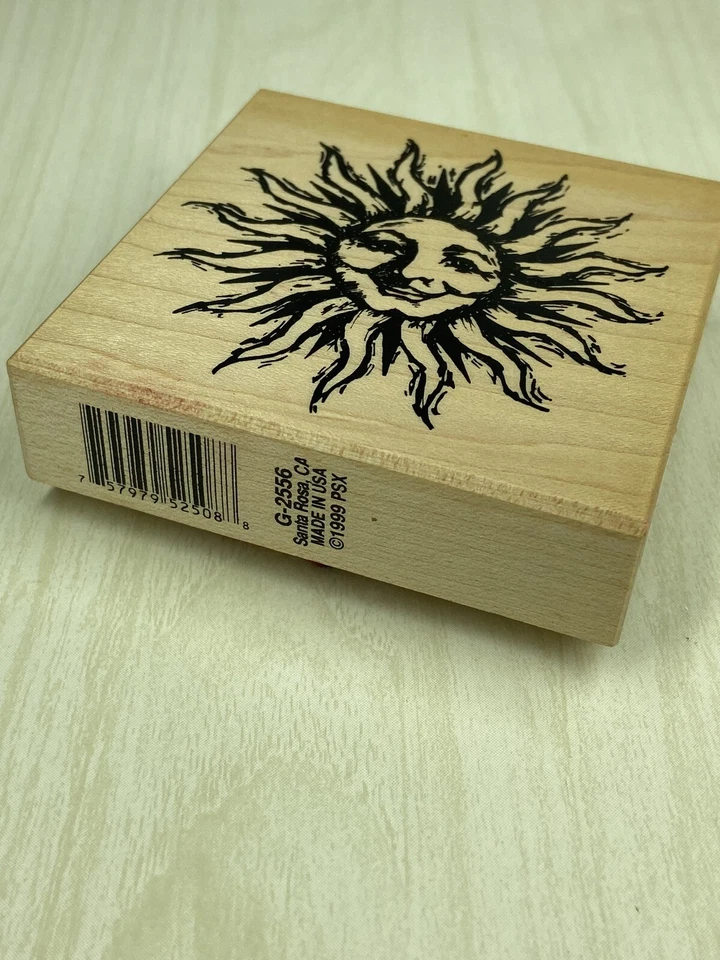 Vtg Celestial Sun G-2556 PSX Rubber Stamp 3” 1999 Y2K - Image 2 of 4