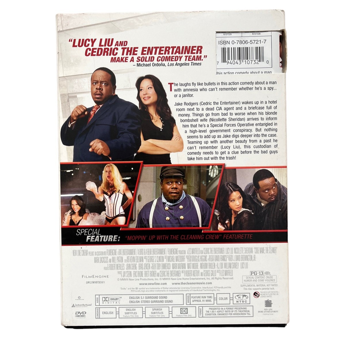 Code Name: The Cleaner (DVD, 2007) Slipcover Signed By Cedric The