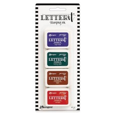NEW Ranger Letter It Ink Set Stamping Inks - Kit 4 - Card Making Cards Stamps