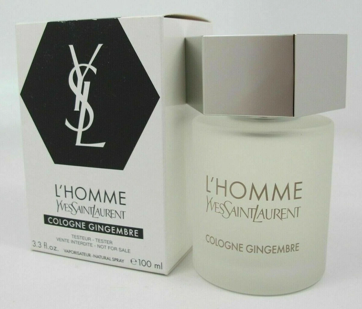 YSL Yves Saint Laurent L'homme Cologne GINGEMBRE 3.3 3.4 OZ 100 ml NEW  White BOX