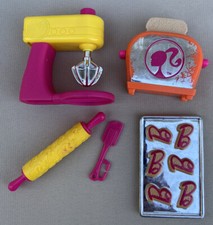 Lot of 5 from 2010 Mattel Barbie Baking Time Set Cooking/Kitchen Accessory Pack