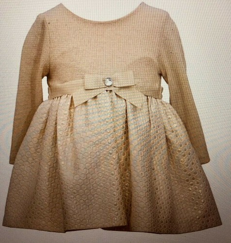 bonnie jean metallic dress