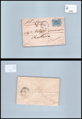 Postal history Kingdom VEII from Rossignano Marittimo to Saxon Volterra 26