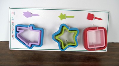 Mixed Shape Cookie / Sandwich Cutters , House, Star, Square