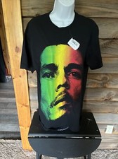 Image of Bob Marley Black Red & Green T Shirt Mens Size Medium NWT