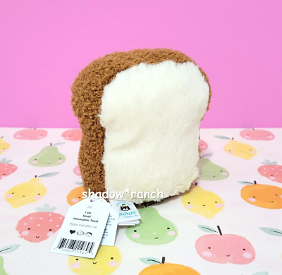 Jellycat Amuseable Toast Plush Stuffed Food Toy White Brown