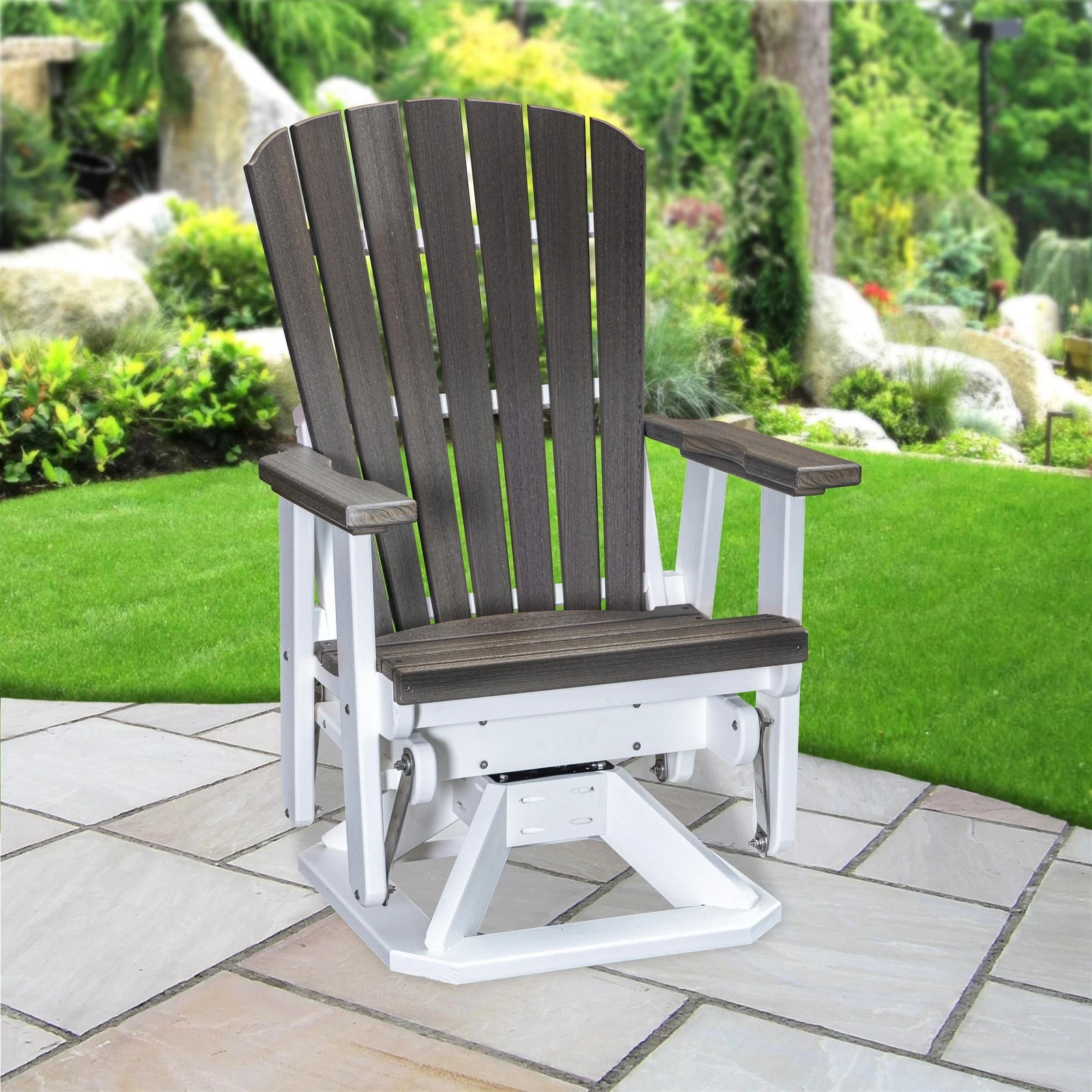 American Furniture Classics Fan Back Swivel Glider - Thumbnail 4