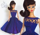 Twilight Shimmer   Dress 4 Repro Vintage Silkstone Barbie Doll Clothes Fashion