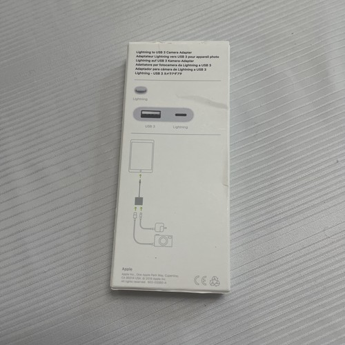 Genuine Apple Lightning to USB 3 Camera Adapter A1619 - Afbeelding 2 van 5